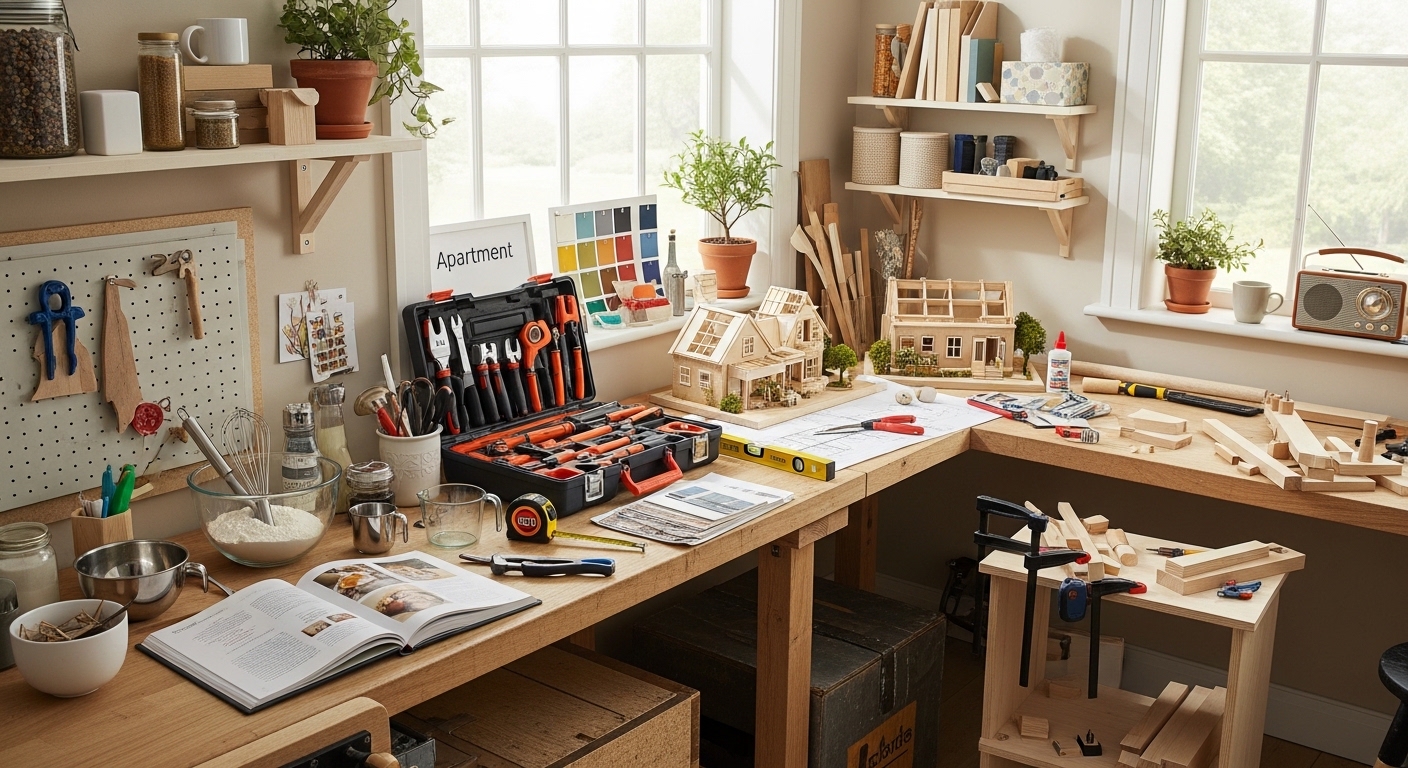 Обустраиваем пространство для домашних мастер-классов и хобби