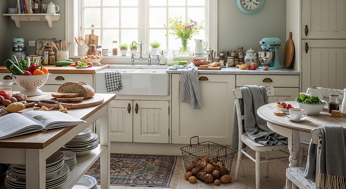 Обустраиваем кухню в стиле шебби-шик: идеи и советы