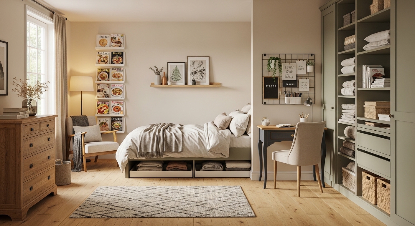 Обустраиваем уютную спальню: идеи по хранению и организации пространства