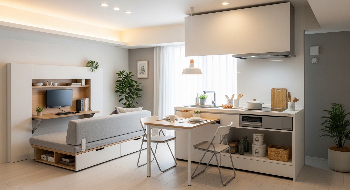 Многофункциональная мебель для малых квартир: оптимизация пространства
