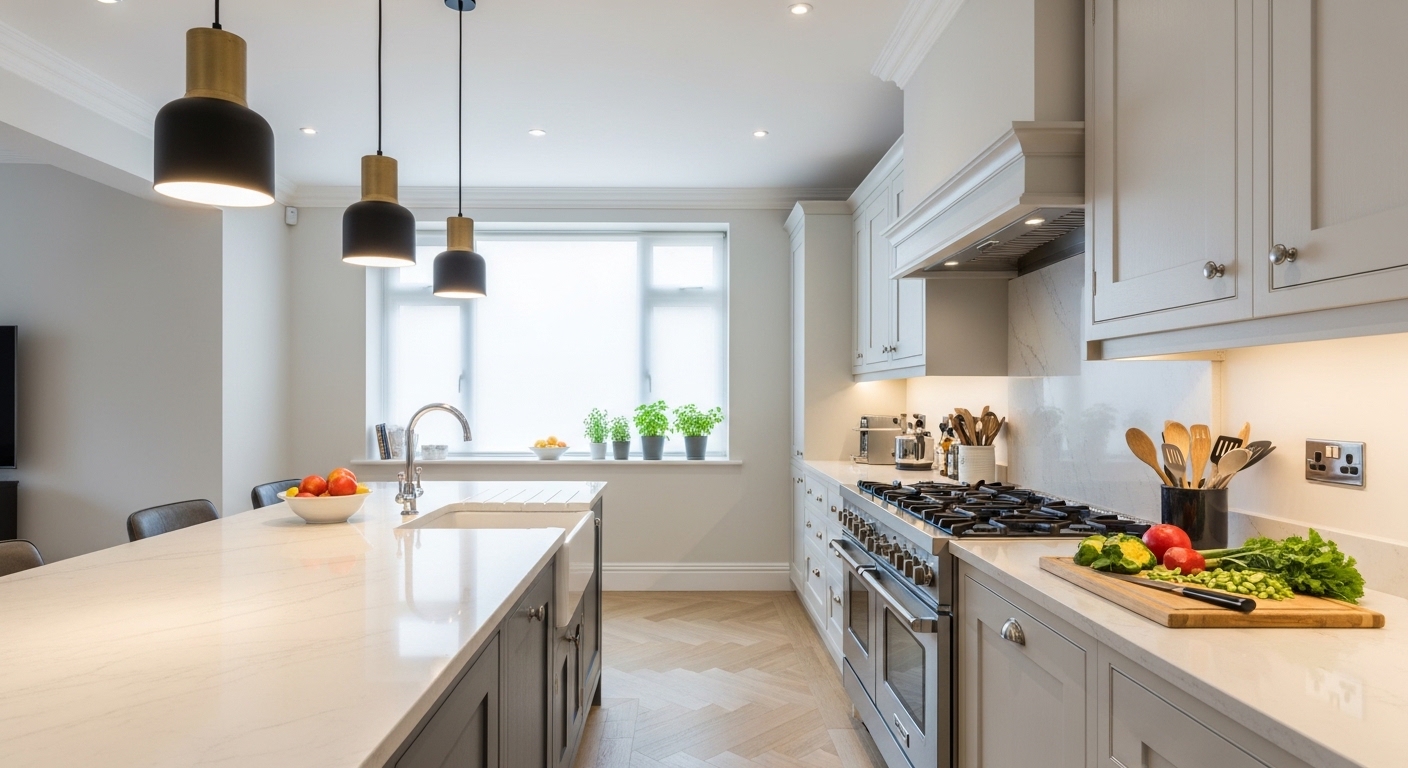 Освещение в кухне: как выбрать светильники для идеальной атмосферы
