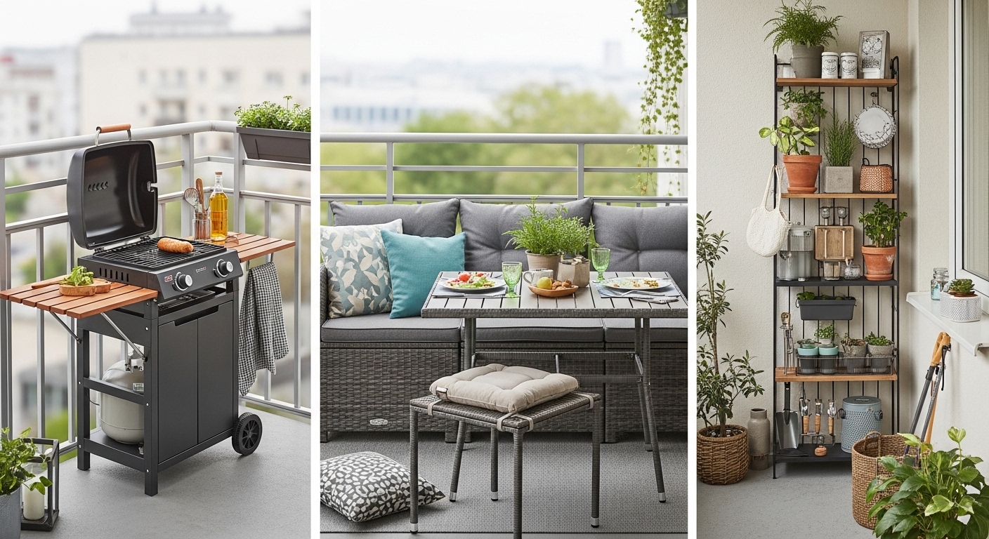 Обзор практичных мебельных решений для балконов и лоджий