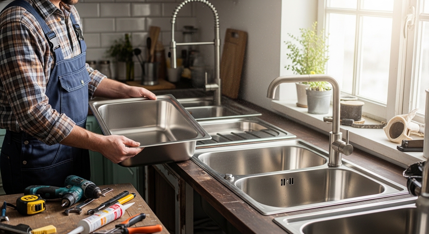 Как выбрать и правильно установить кухонную мойку из нержавеющей стали