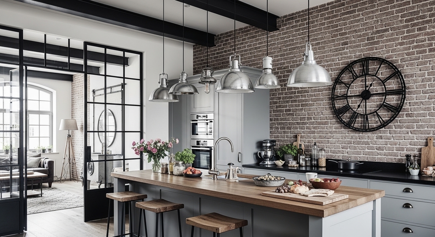 Как оформить кухню в стиле лофт: советы и идеи для современного интерьера