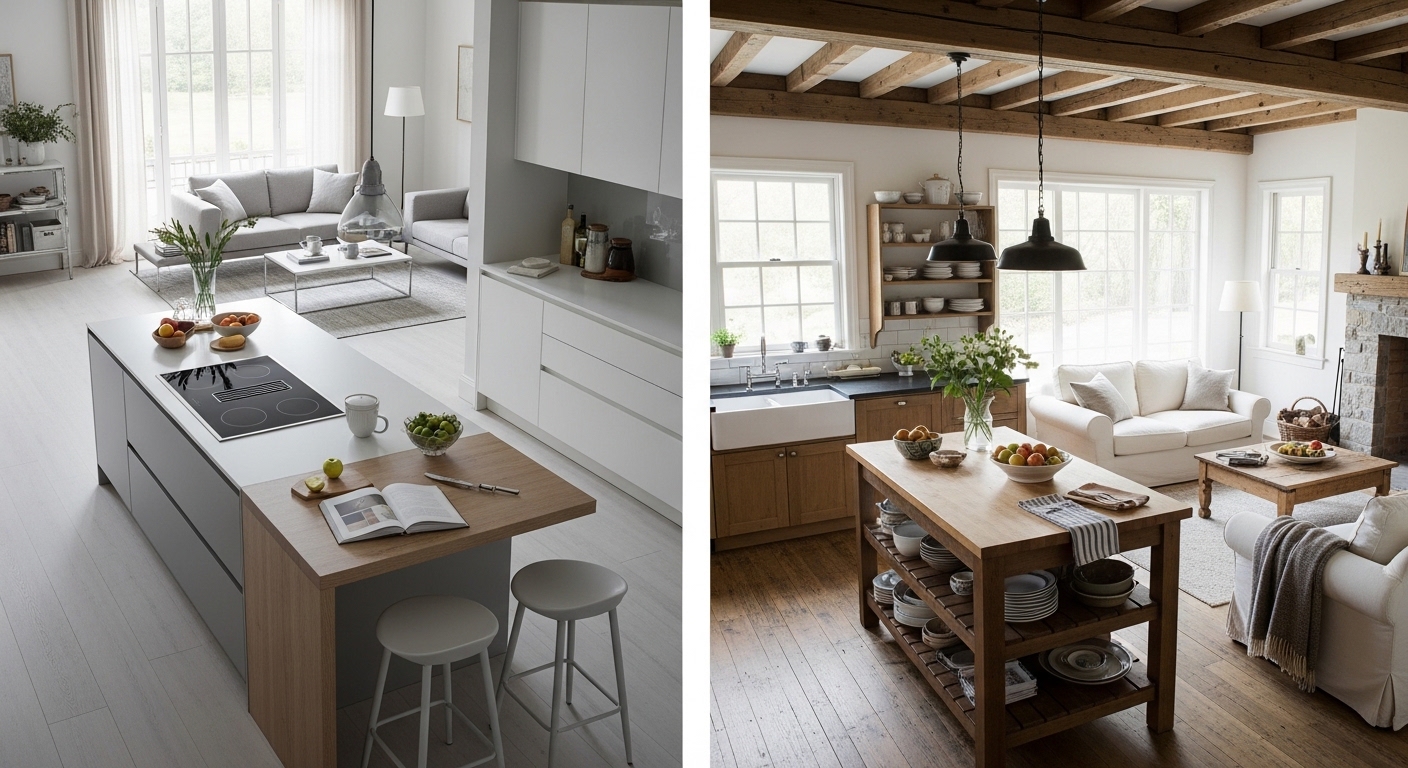 Как выбрать стиль интерьера для кухни и гостиной: советы и идеи