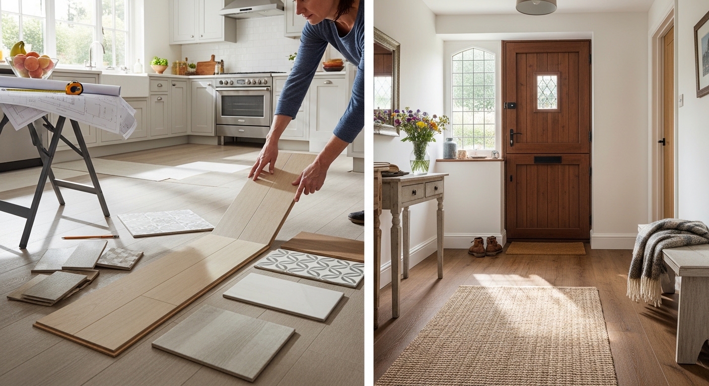 Выбор напольных покрытий для кухни и коридора: советы и идеи