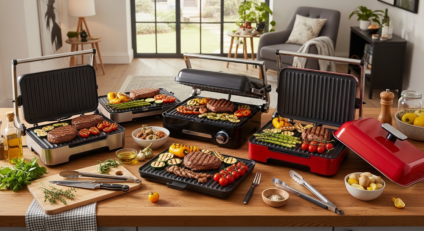 Лучшие электрогрили для приготовления стейков и овощных блюд 2024