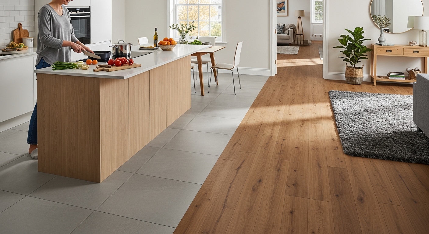 Как выбрать напольное покрытие для кухни и коридора: советы и рекомендации