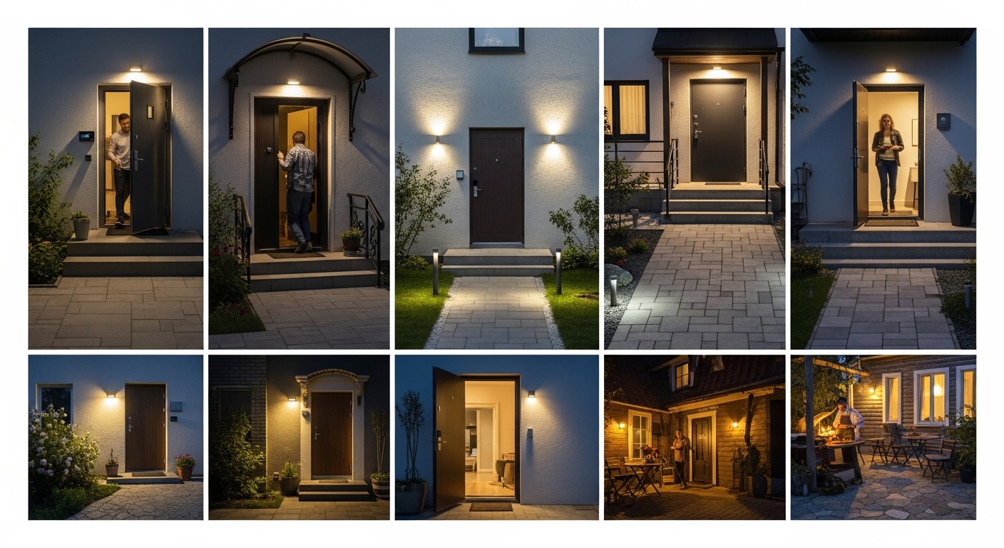 Обзор систем автоматического освещения для подъездов и дворов